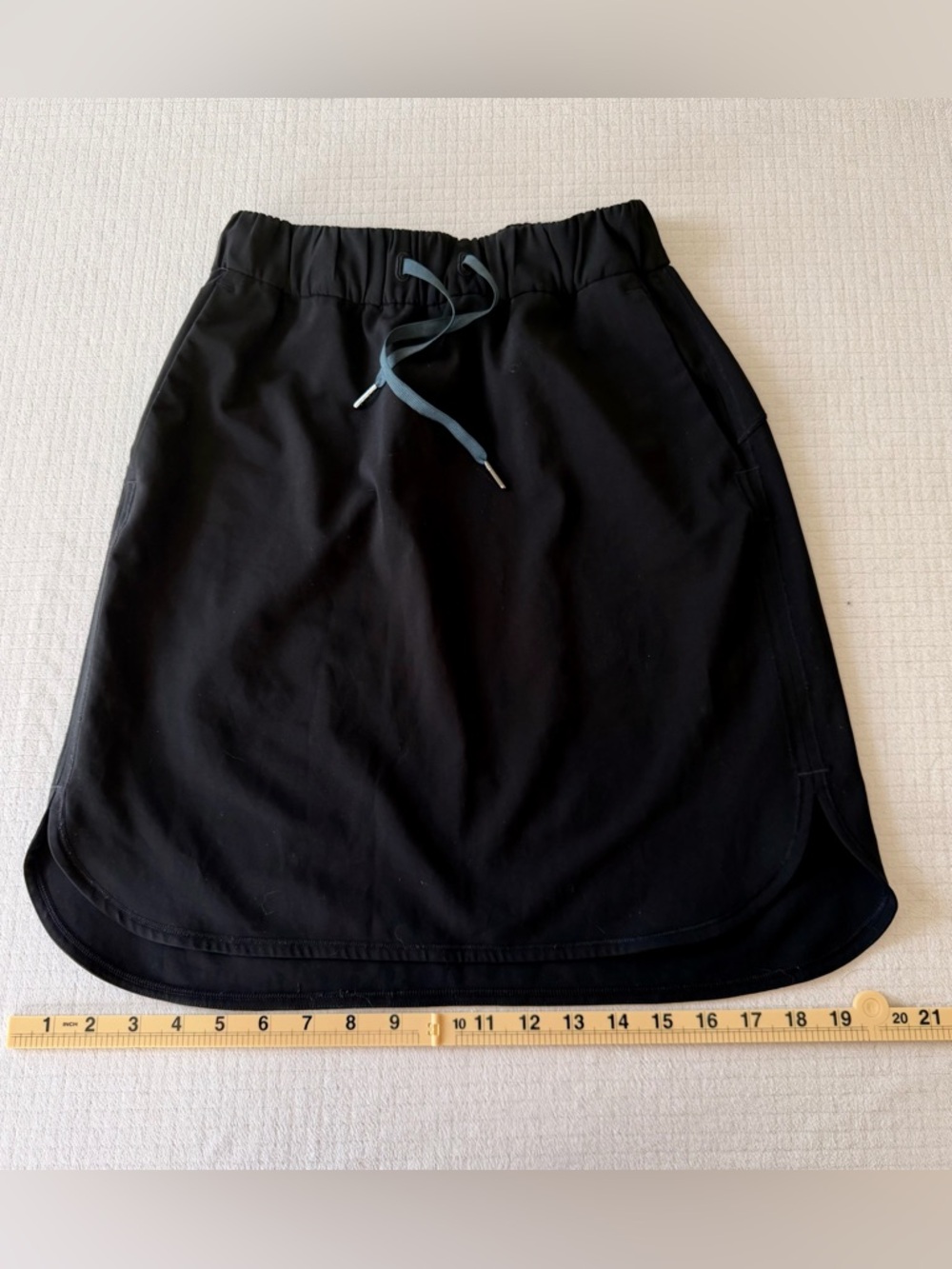 Lululemon Black Athletic Skirt Size 4 High Rise Drawstring Golf Performance - Picture 7 of 8